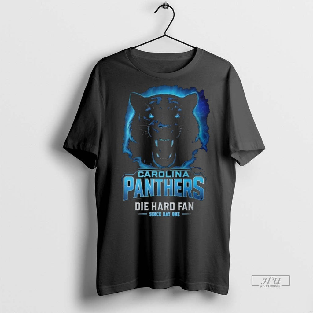 Officials Carolina Panthers Die Hard Fan Since Day One Long Sleve Shirt Sweater Unisex T-shirt, Sweatshirt, Hoodie, Long Sleeve Tee - T-Shirt, Sweatshirt, Hoodie