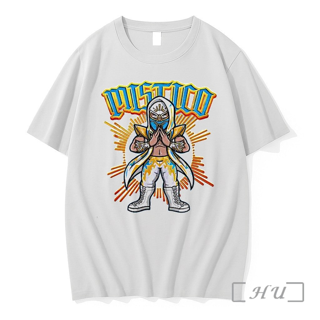 Officials Cartoon Sunburst Mistico Aew Lucha Libre Unisex T-shirt, Sweatshirt, Hoodie, Long Sleeve Tee - T-Shirt, Sweatshirt, Hoodie