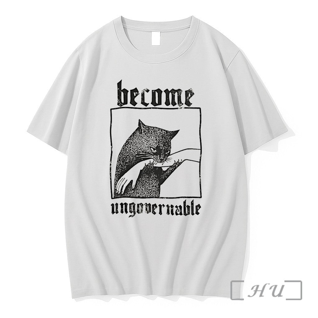 Officials Cat Biting Hand Become Ungovernable Vintage Unisex T-shirt, Sweatshirt, Hoodie, Long Sleeve Tee - T-Shirt, Sweatshirt, Hoodie