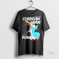 Officials Chainsaw Man Power Magazine Cover Shirt Sweater Unisex T-shirt, Sweatshirt, Hoodie, Long Sleeve Tee - T-Shirt, Sweatshirt, Hoodie
