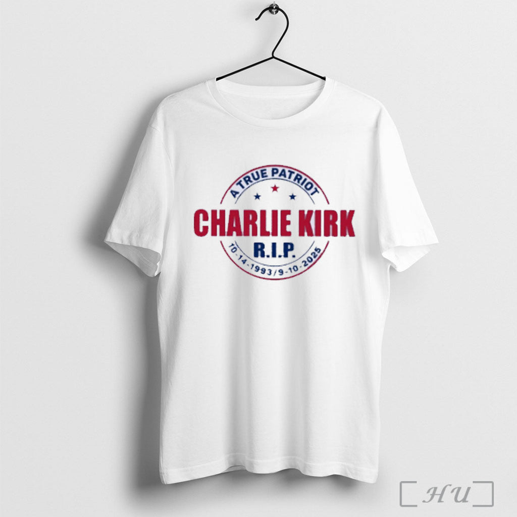 Officials Charlie Kirk American Patriot Rip 1993 2025 T Shirt Unisex T-shirt, Sweatshirt, Hoodie, Long Sleeve Tee - T-Shirt, Sweatshirt, Hoodie