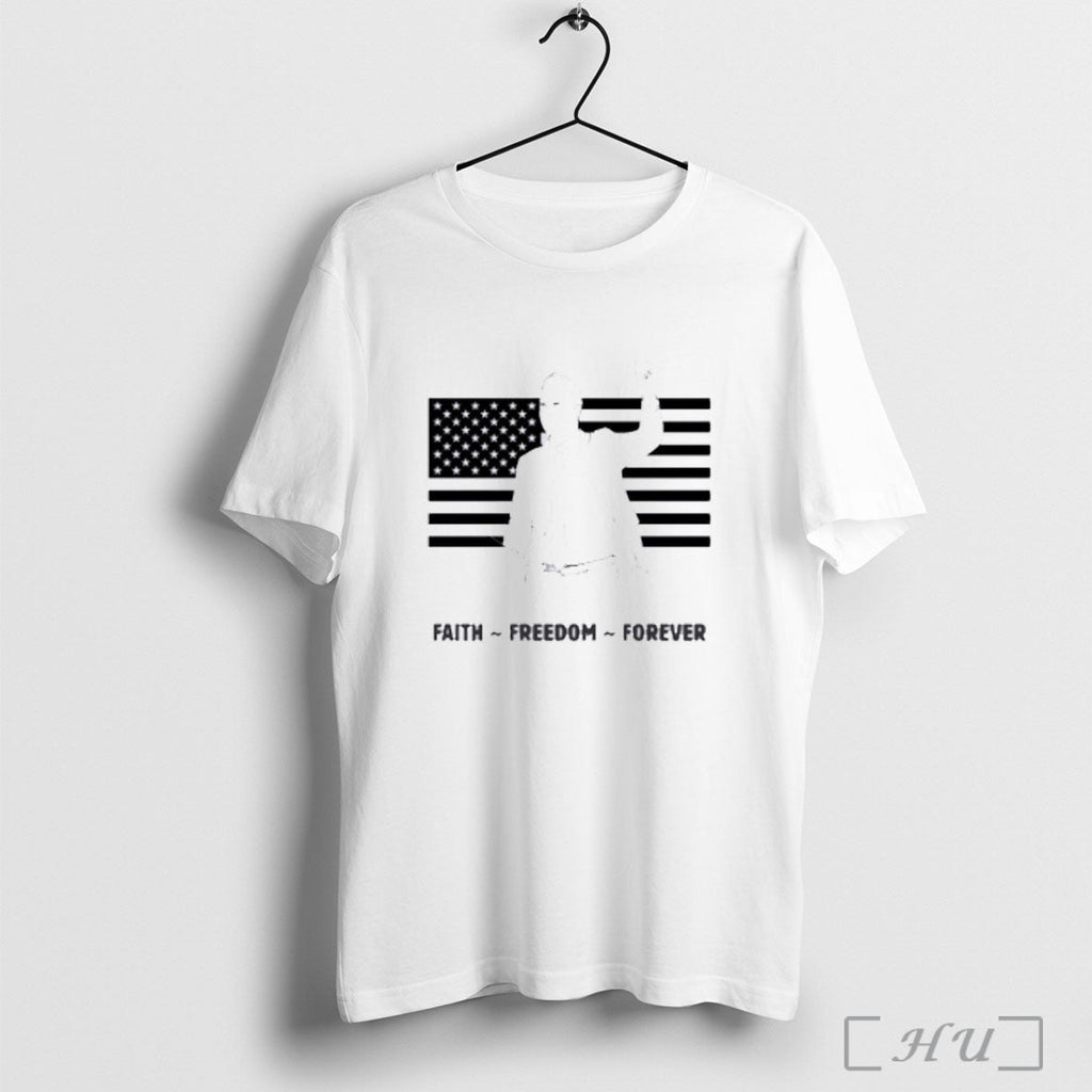 Officials Charlie Kirk Faith Freedom Forever T Shirt Unisex T-shirt, Sweatshirt, Hoodie, Long Sleeve Tee - T-Shirt, Sweatshirt, Hoodie