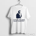 Officials Charlie Kirk Its Ok To Love Your Country T Shirt Unisex T-shirt, Sweatshirt, Hoodie, Long Sleeve Tee - T-Shirt, Sweatshirt, Hoodie