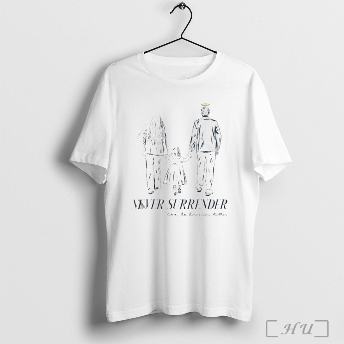 Officials Charlie Kirk Never Surrender Love An American Mother T Shirt Unisex T-shirt, Sweatshirt, Hoodie, Long Sleeve Tee - T-Shirt, Sweatshirt, Hoodie