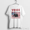 Officials Charlie Kirk Voice Of A Generation Patriotic T Shirt Unisex T-shirt, Sweatshirt, Hoodie, Long Sleeve Tee - T-Shirt, Sweatshirt, Hoodie