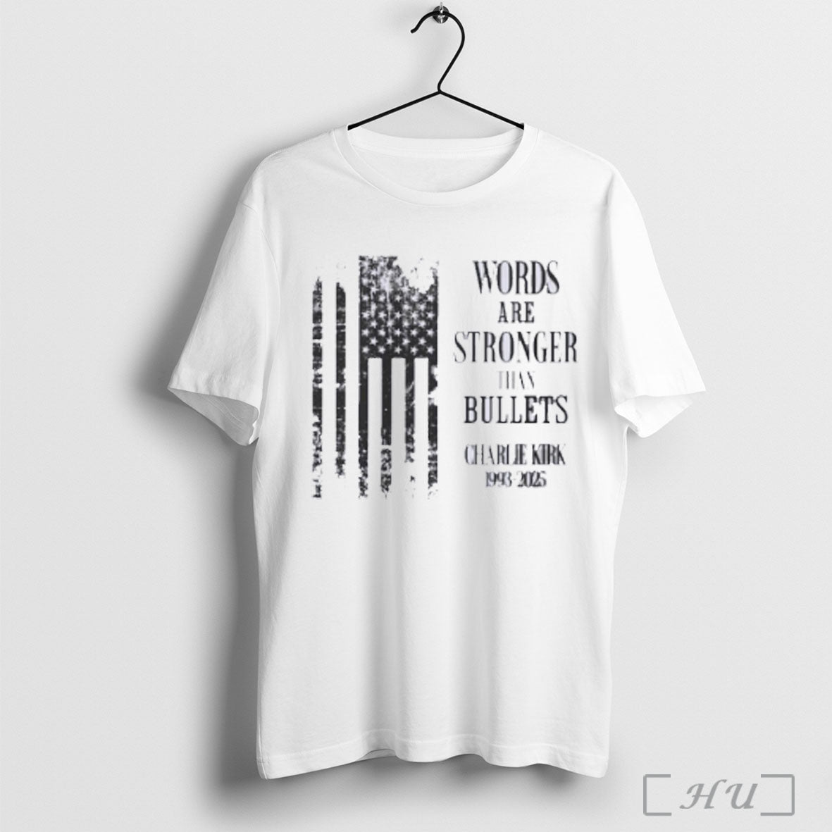 Officials Charlie Kirk Worlds Are Stronger Than Bullets 1993 2025 T Shirt Unisex T-shirt, Sweatshirt, Hoodie, Long Sleeve Tee - T-Shirt, Sweatshirt, Hoodie