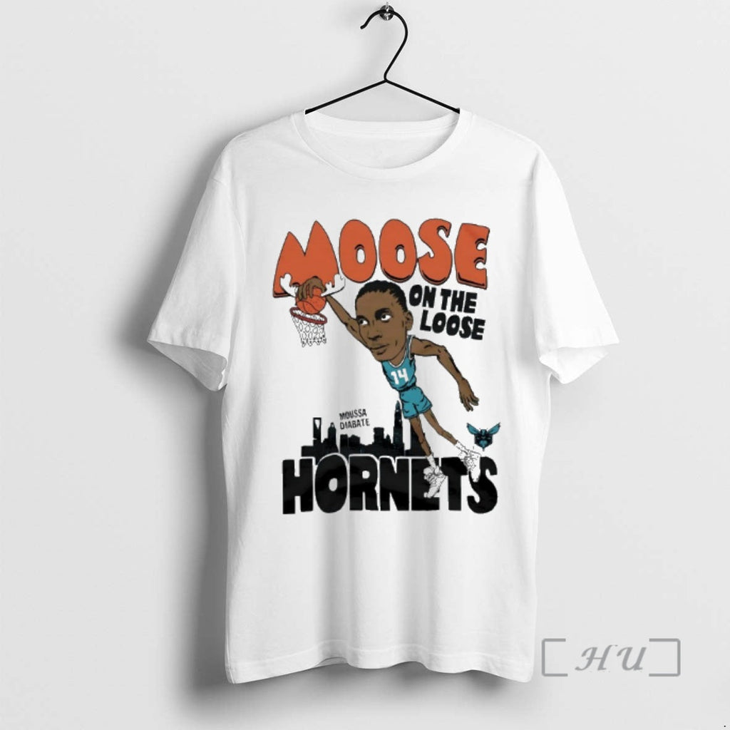 Officials Charlotte Hornets Moussa Diabate Moose Loose T-Shirts, Hoodie, Sweatshirt - T-Shirt, Sweatshirt, Hoodie