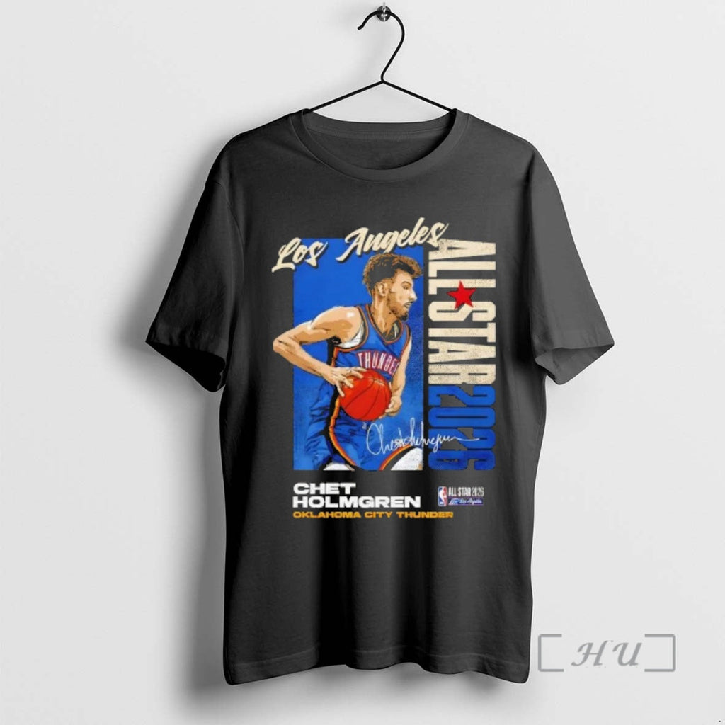 Officials Chet Holmgren Oklahoma City Thunder 2026 Nba All Star Vertical Signature T-Shirts, Hoodie, Sweatshirt - T-Shirt, Sweatshirt, Hoodie