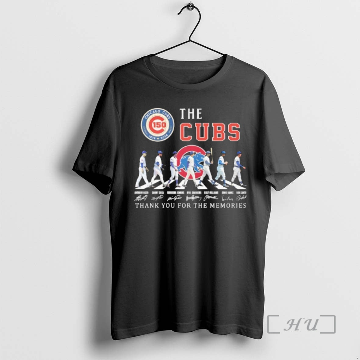 Officials Chicago Cubs 150th Anniversary Players Road Thank You Memories Signature T-Shirts, Hoodie, Sweatshirt - T-Shirt, Sweatshirt, Hoodie