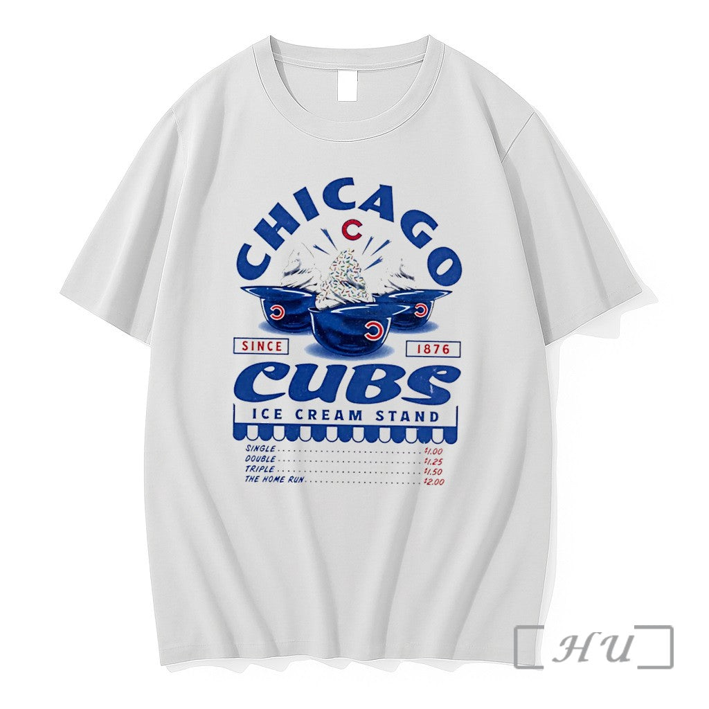 Officials Chicago Cubs Ice Cream Stand Tee Premium T Shirts Sweater Hoodie Jpg Unisex T-shirt, Sweatshirt, Hoodie, Long Sleeve Tee - T-Shirt, Sweatshirt, Hoodie