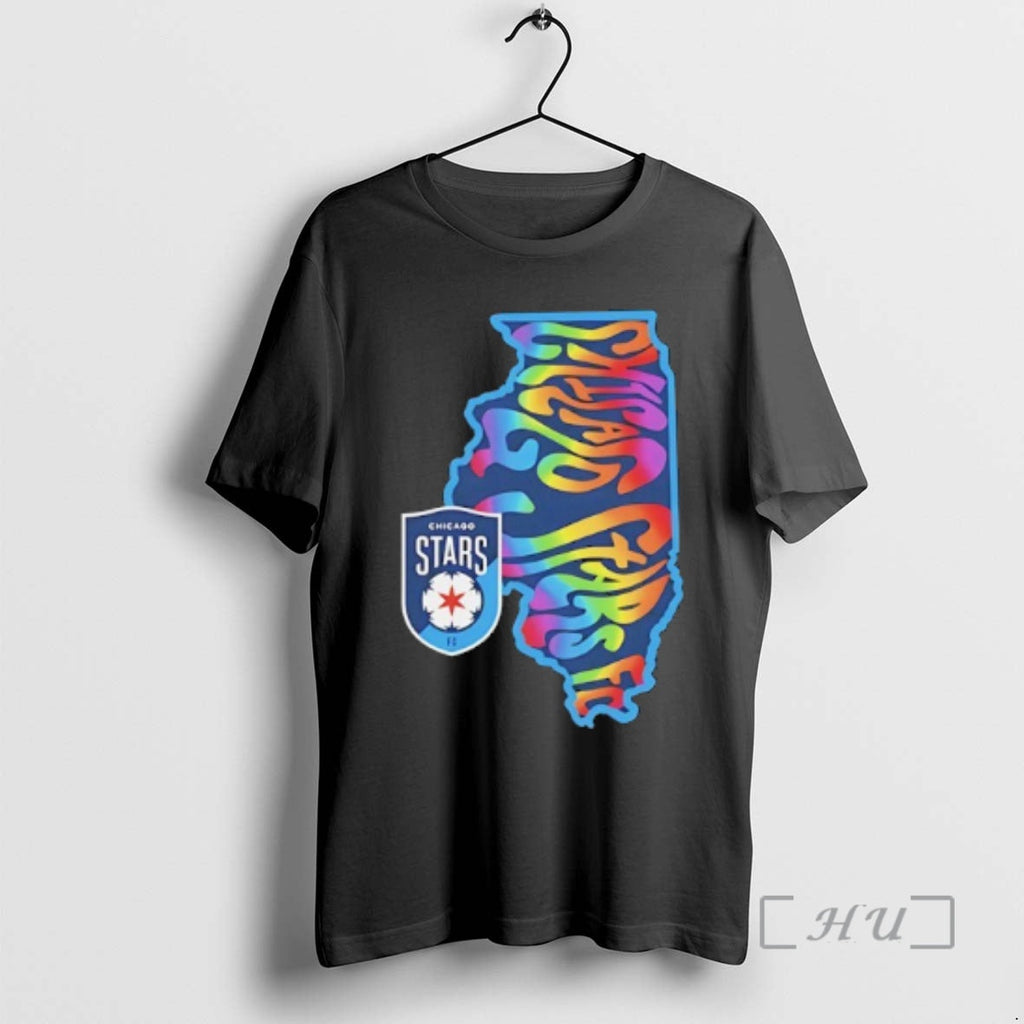 Officials Chicago Stars Fc Groovy Pride State 2026 Unisex T-shirt, Sweatshirt, Hoodie, Long Sleeve Tee - T-Shirt, Sweatshirt, Hoodie