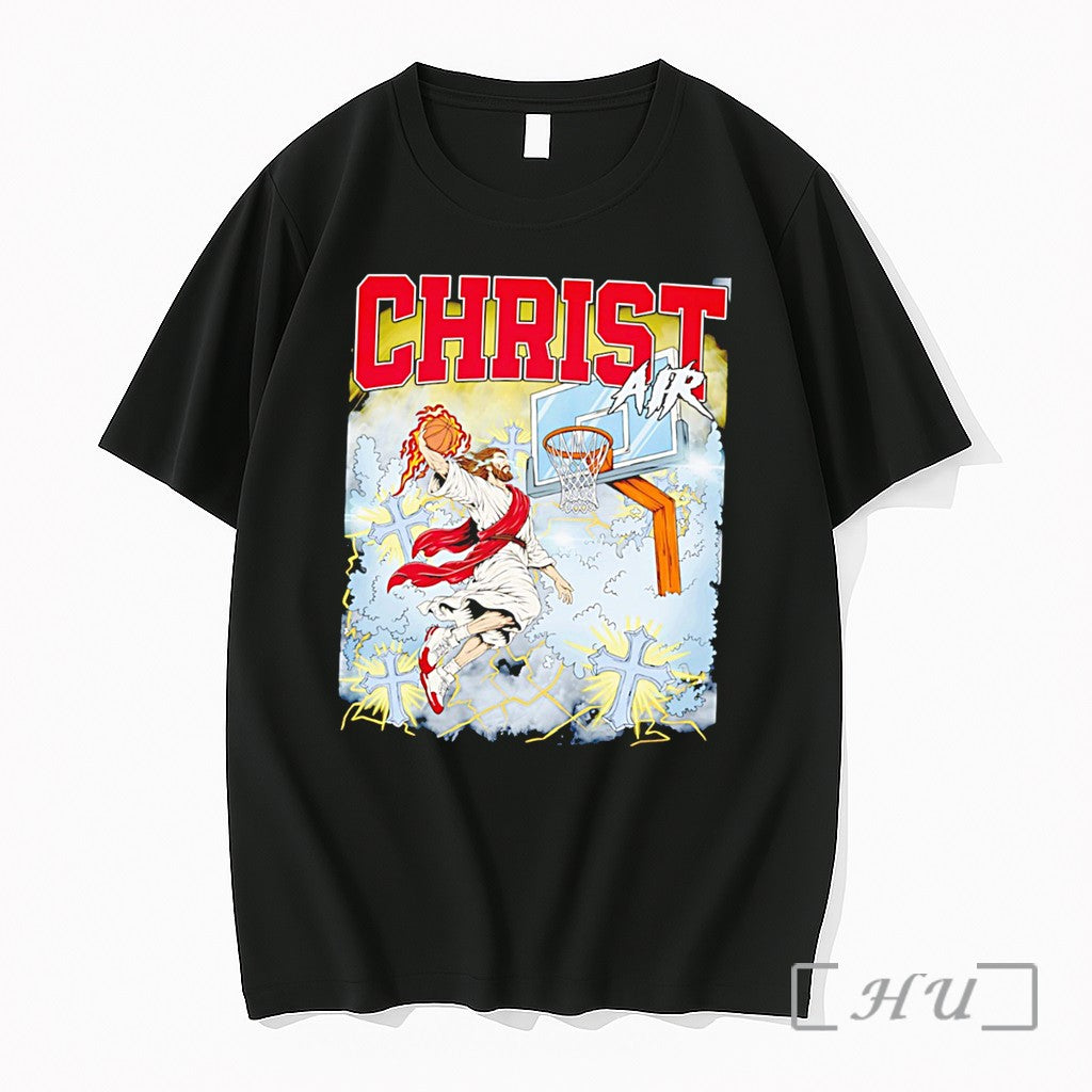 Officials Christ Air Jesus Play Basketball Graphic Tee Unisex T-shirt, Sweatshirt, Hoodie, Long Sleeve Tee - T-Shirt, Sweatshirt, Hoodie