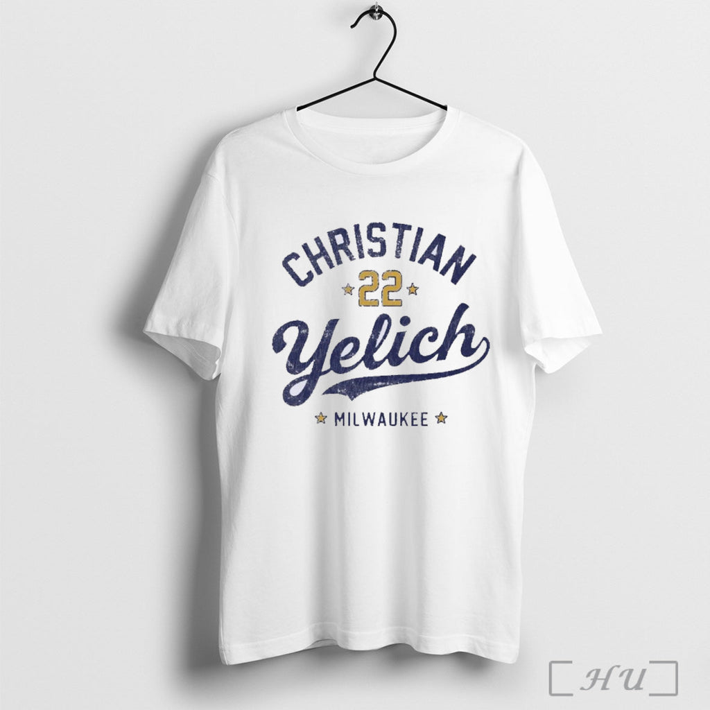 Officials Christian Yelich Classic Text T Shirt Unisex T-shirt, Sweatshirt, Hoodie, Long Sleeve Tee - T-Shirt, Sweatshirt, Hoodie