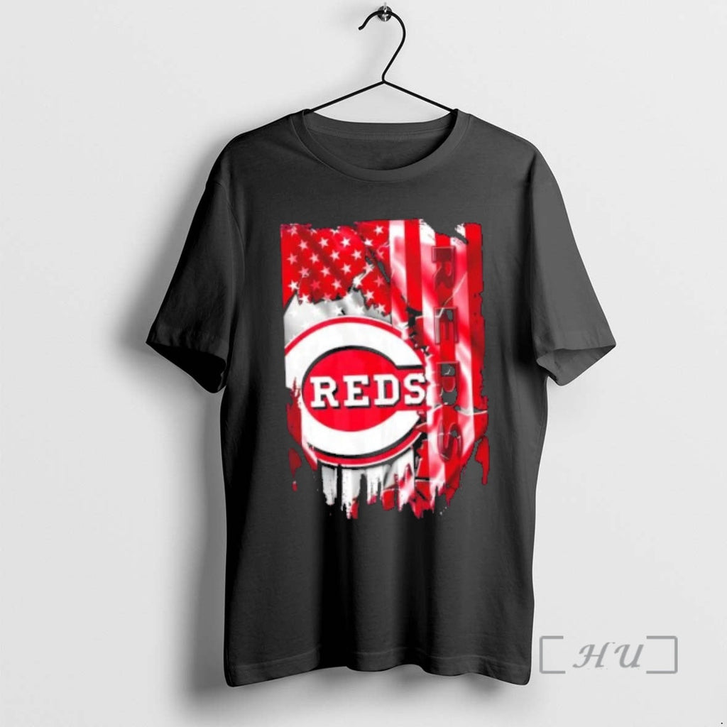Officials Cincinnati Reds Baseball X American Flag T-Shirts, Hoodie, Sweatshirt - T-Shirt, Sweatshirt, Hoodie