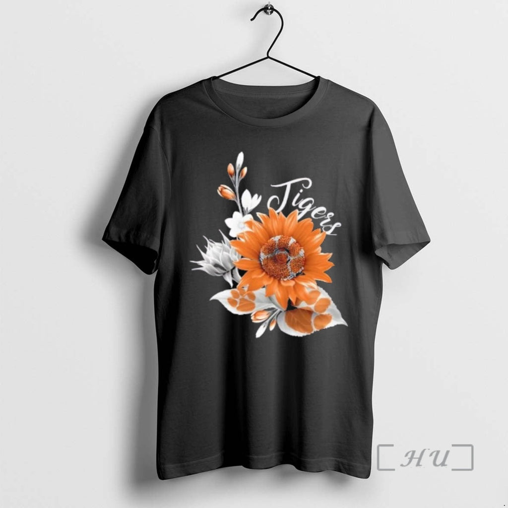 Officials Clemson Tigers Football X Sunflower Floral T-Shirts, Hoodie, Sweatshirt - T-Shirt, Sweatshirt, Hoodie