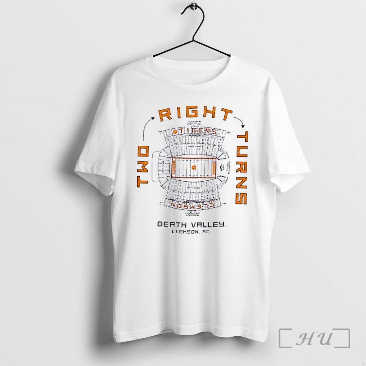 Officials Clemson Tigers Ncaa Two Right Turns Death Valley Stadium Unisex T-shirt, Sweatshirt, Hoodie, Long Sleeve Tee - T-Shirt, Sweatshirt, Hoodie