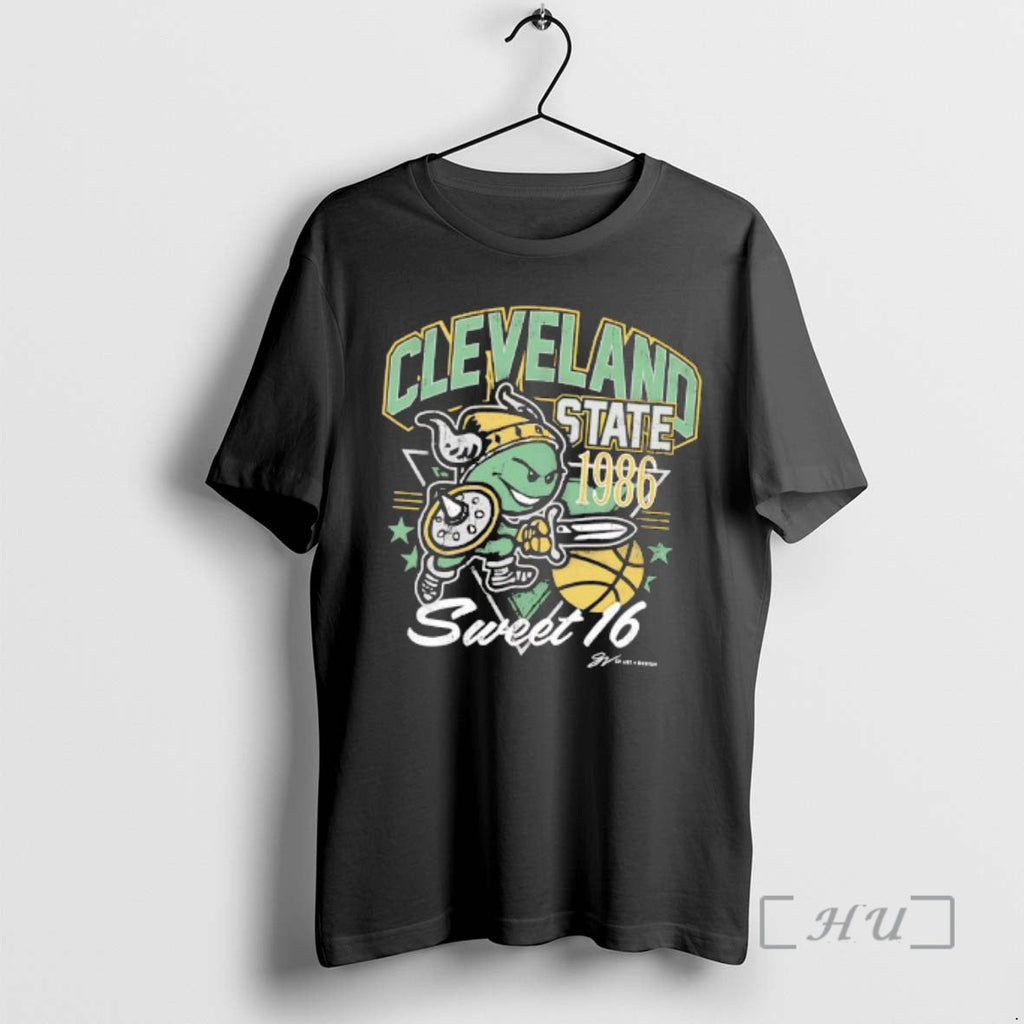 Officials Cleveland State Vikings 1986 Sweet 16 Ncaa Tournament Run T-Shirts, Hoodie, Sweatshirt - T-Shirt, Sweatshirt, Hoodie