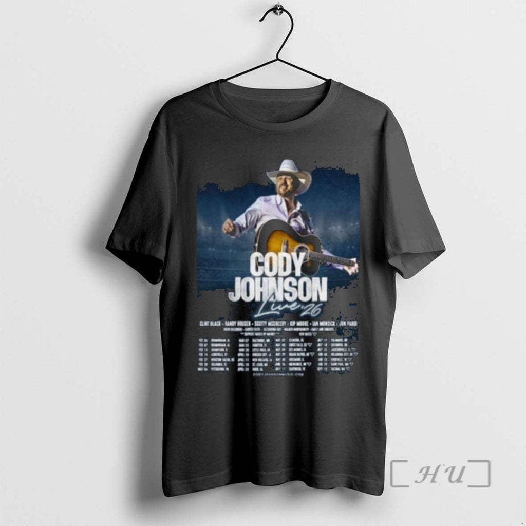 Officials Cody Johnson Live 26 North America Tour 2026 Schedule Tour Dates T-Shirts, Hoodie, Sweatshirt - T-Shirt, Sweatshirt, Hoodie