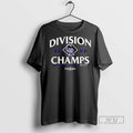 Officials Colorado Rockies Division Champs National League West 2025 T Shirt Unisex T-shirt, Sweatshirt, Hoodie, Long Sleeve Tee - T-Shirt, Sweatshirt, Hoodie