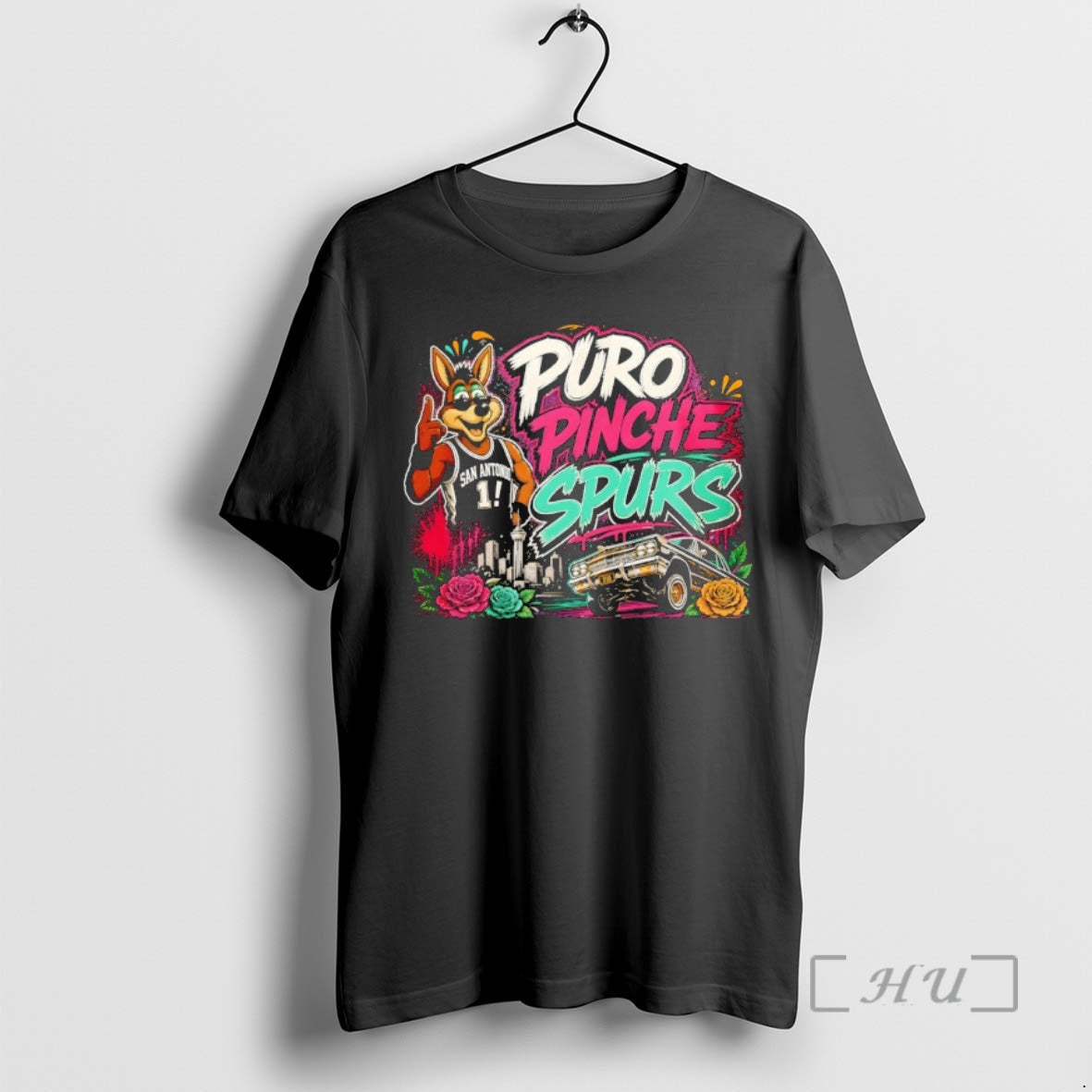 Officials Coyote Puro Pinche Spurs San Antonio Spurs Basketball Nba 2026 Premium T Shirts Sweater - T-Shirt, Sweatshirt, Hoodie