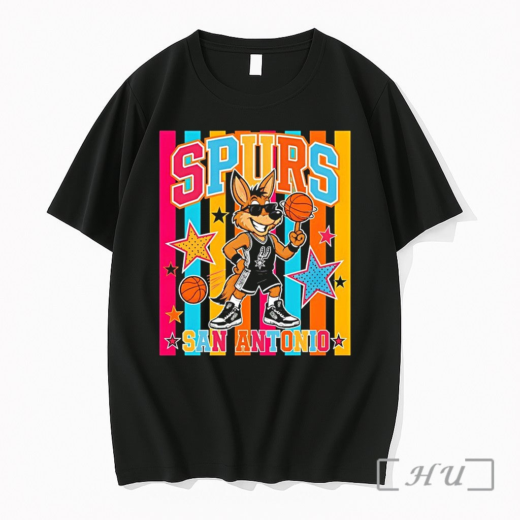 Officials Coyote Wembanyama Spurs Mascot San Antonio Spurs Basketball Game Day 2026 Premium T Shirts - T-Shirt, Sweatshirt, Hoodie