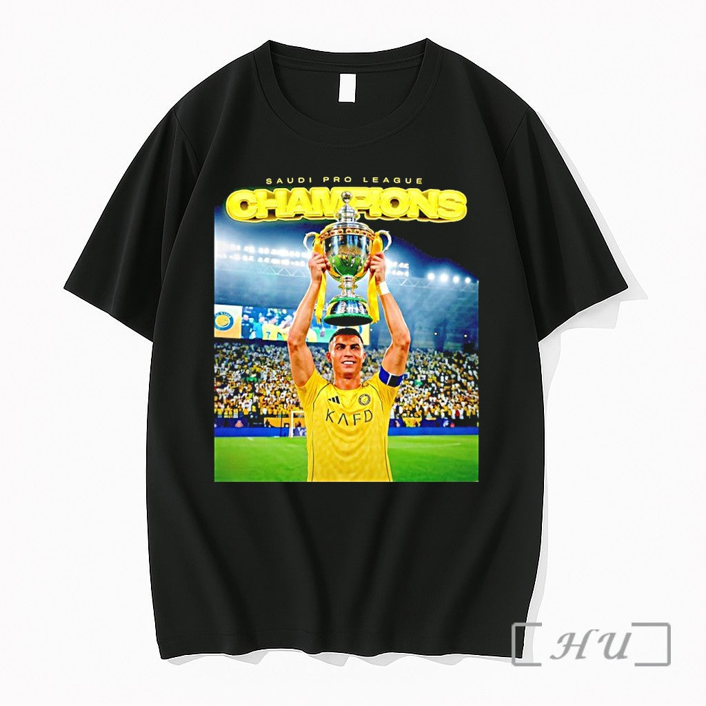 Officials Cristiano Ronaldo Al Nassr 2025 26 Saudi Pro League Champions Premium T Shirts Sweater - T-Shirt, Sweatshirt, Hoodie