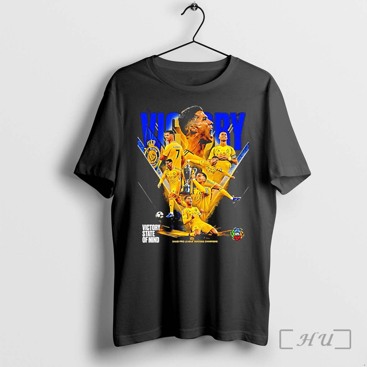Officials Cristiano Ronaldo Al Nassr Saudi Pro League Victory Champions 2026 Premium T Shirts Sweater - T-Shirt, Sweatshirt, Hoodie