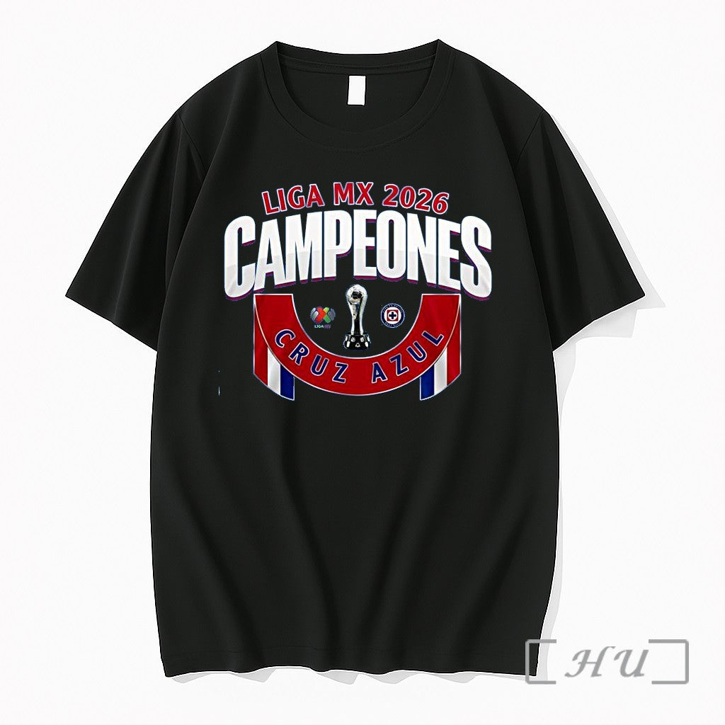 Officials Cruz Azul 2026 Liga Mx Campeones 1 Unisex T-shirt, Sweatshirt, Hoodie, Long Sleeve Tee - T-Shirt, Sweatshirt, Hoodie