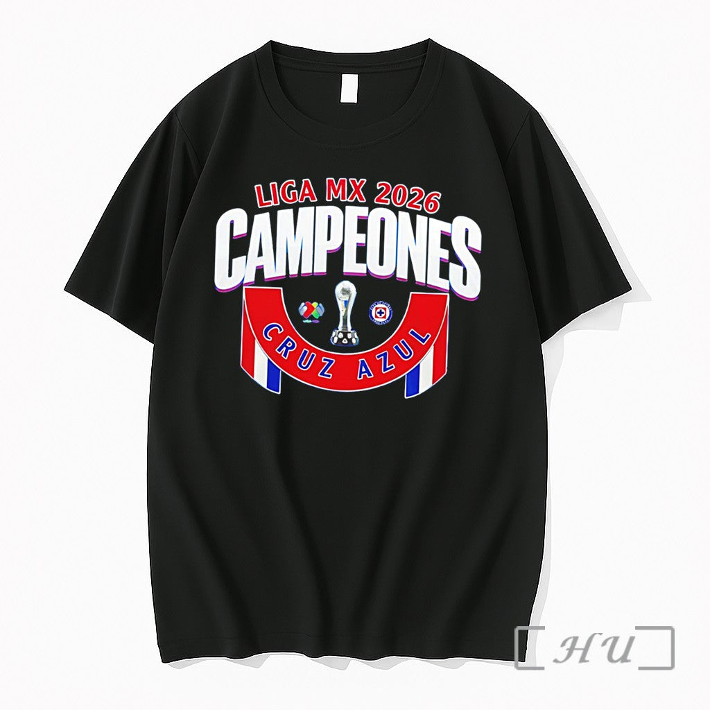 Officials Cruz Azul 2026 Liga Mx Campeones Champions Tee Unisex T-shirt, Sweatshirt, Hoodie, Long Sleeve Tee - T-Shirt, Sweatshirt, Hoodie