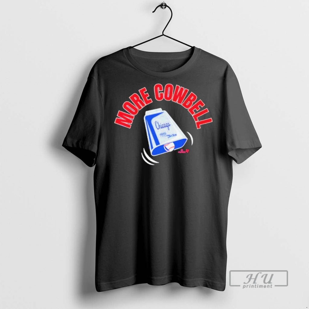 Officials Cubs Moises Ballesteros More Cowbell T Shirt Unisex T-shirt, Sweatshirt, Hoodie, Long Sleeve Tee - T-Shirt, Sweatshirt, Hoodie