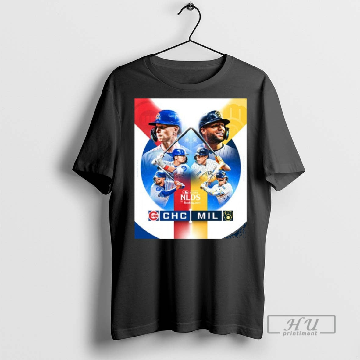 Officials Cubs Vs Brewers Nlds 2025 T Shirt Unisex T-shirt, Sweatshirt, Hoodie, Long Sleeve Tee - T-Shirt, Sweatshirt, Hoodie
