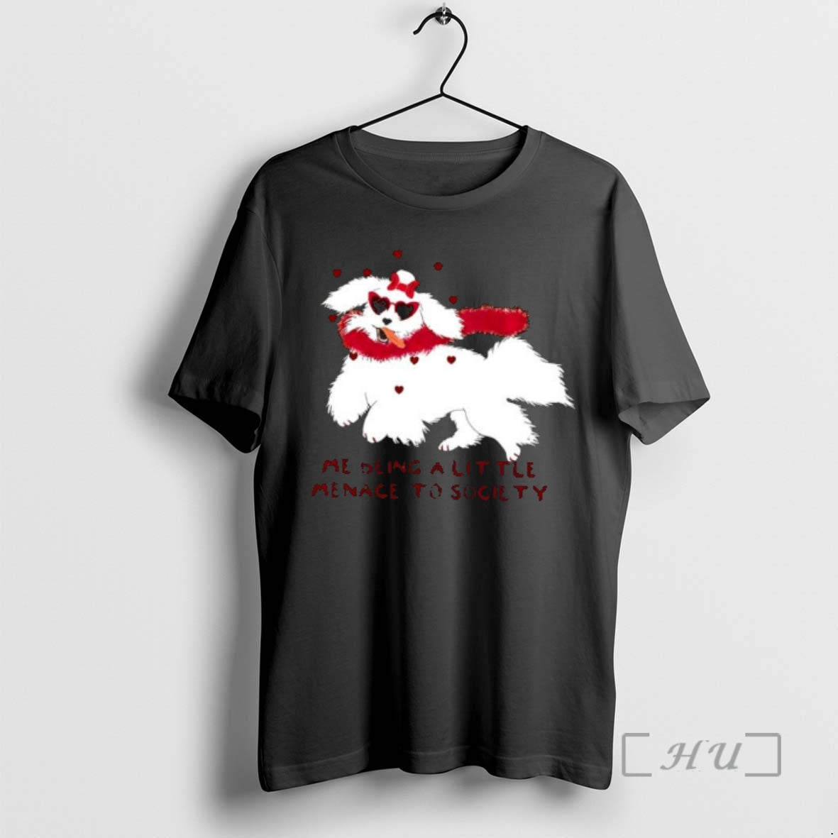 Officials Cute Dog Valentine Me Being Little Menace Society T-Shirts, Hoodie, Sweatshirt - T-Shirt, Sweatshirt, Hoodie