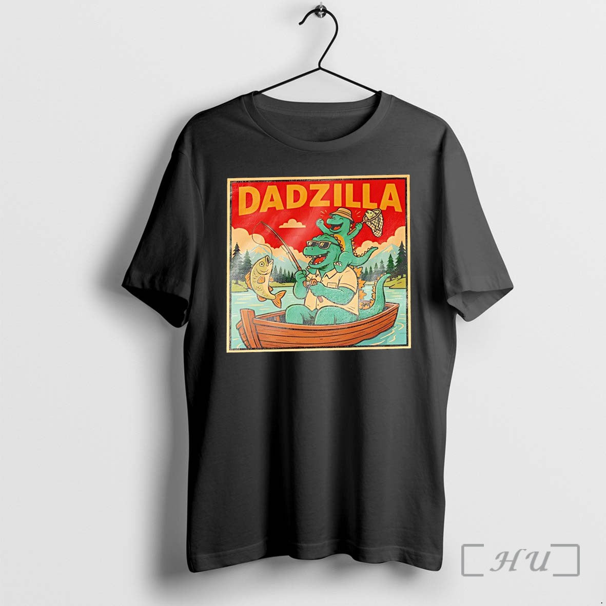 Officials Dadzilla Fishing Fathers Day Graphic Unisex T-shirt, Sweatshirt, Hoodie, Long Sleeve Tee - T-Shirt, Sweatshirt, Hoodie