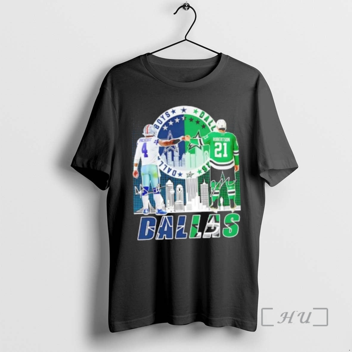 Officials Dallas City Sports Prescott Cowboys X Robertson Stars Skyline T-Shirts, Hoodie, Sweatshirt - T-Shirt, Sweatshirt, Hoodie