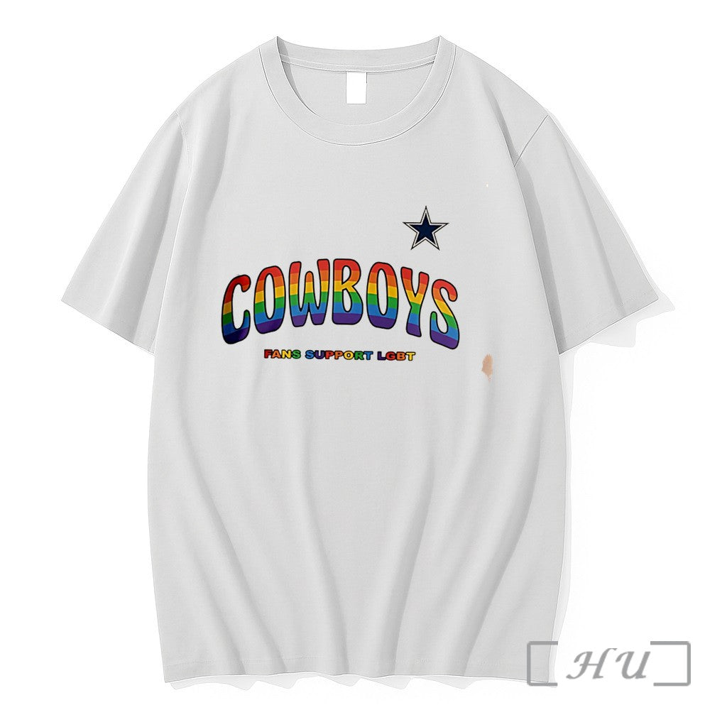 Officials Dallas Cowboys Fans Support Lgbt Pride Month Tee Unisex T-shirt, Sweatshirt, Hoodie, Long Sleeve Tee - T-Shirt, Sweatshirt, Hoodie