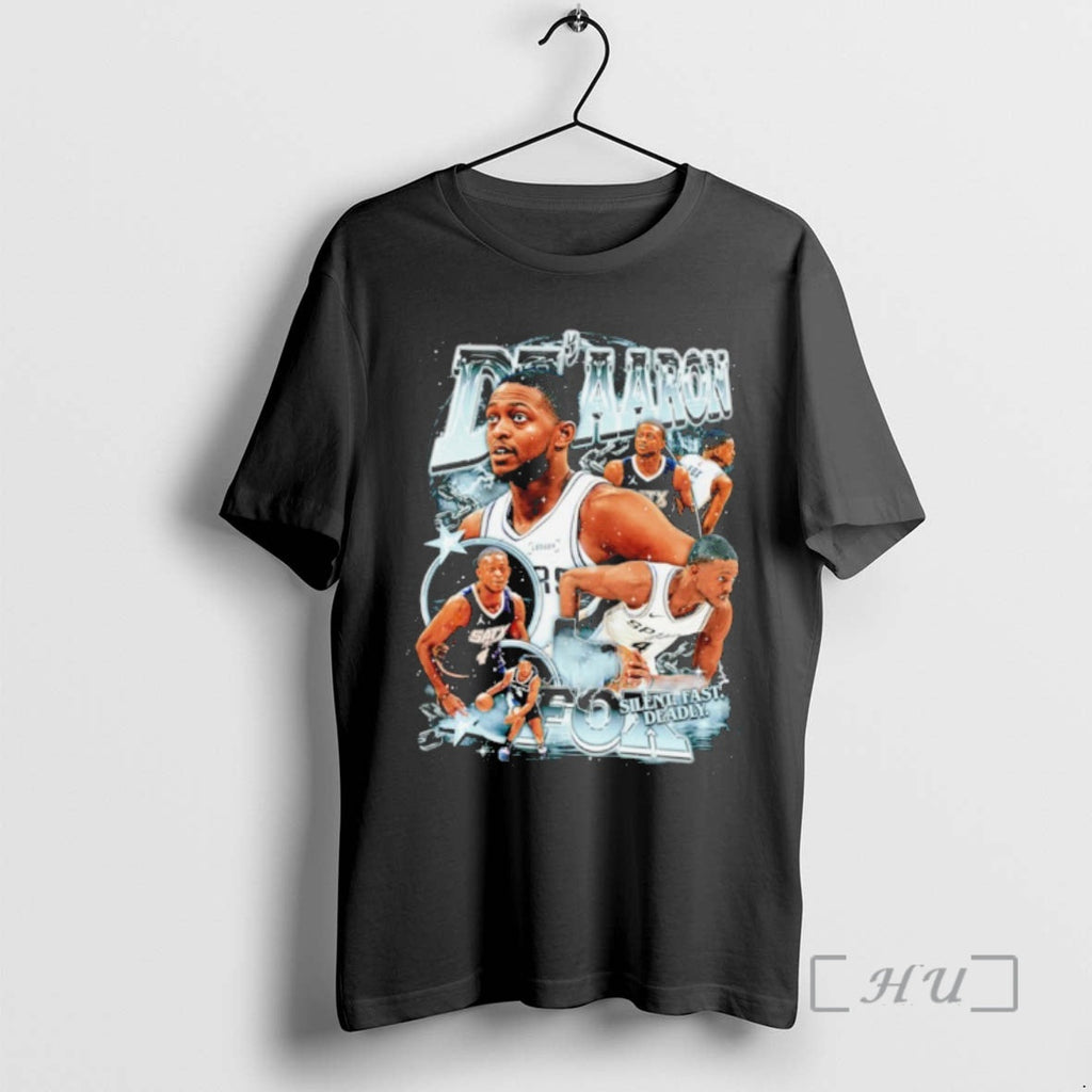 Officials Deaaron Fox San Antonio Spurs Nba Silent Fast Deadly T-Shirts, Hoodie, Sweatshirt - T-Shirt, Sweatshirt, Hoodie