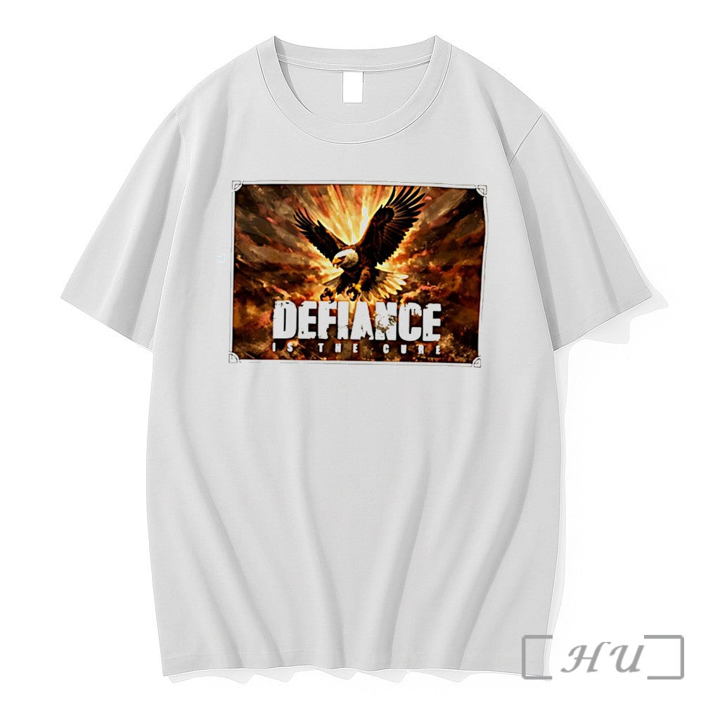 Officials Defiance Is The Cure Eagle Tee Premium T Shirts Sweater Hoodie Jpg Unisex T-shirt, Sweatshirt, Hoodie, Long Sleeve Tee - T-Shirt, Sweatshirt, Hoodie