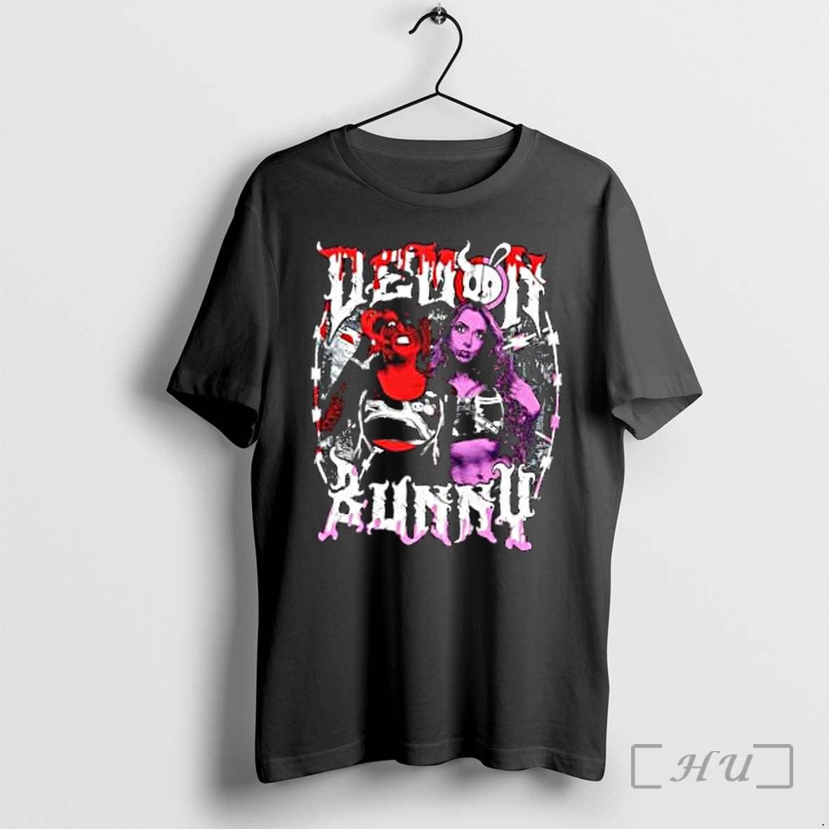 Officials Demon Bunny Two Girls Gothic Grunge Unisex T-shirt, Sweatshirt, Hoodie, Long Sleeve Tee - T-Shirt, Sweatshirt, Hoodie