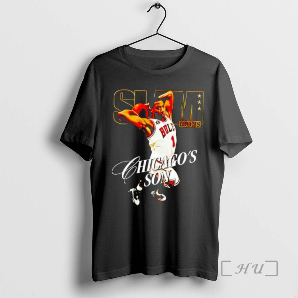 Officials Derrick Rose Slam Icons Chicagos Son T-Shirts, Hoodie, Sweatshirt - T-Shirt, Sweatshirt, Hoodie