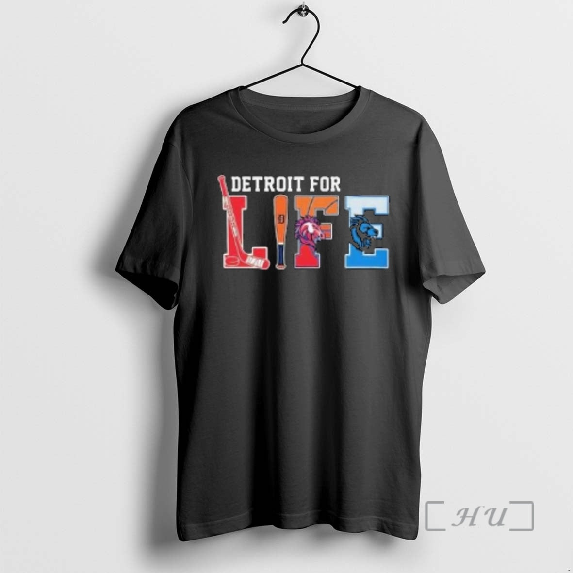 Officials Detroit Life Sports Teams Tigers Lions Red Wings Pistons Circle Black T-Shirts, Hoodie, Sweatshirt - T-Shirt, Sweatshirt, Hoodie