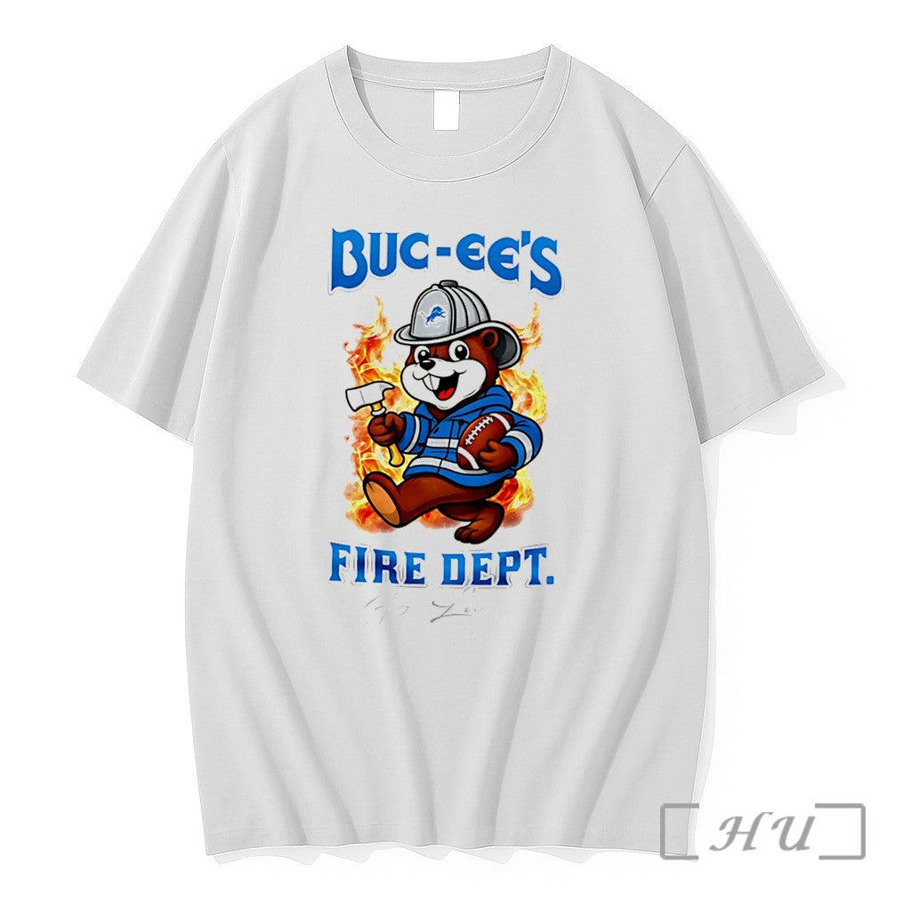 Officials Detroit Lions Buc Ees Fire Dept Go Bears Firefighter Strong Tee Premium T Shirts - T-Shirt, Sweatshirt, Hoodie