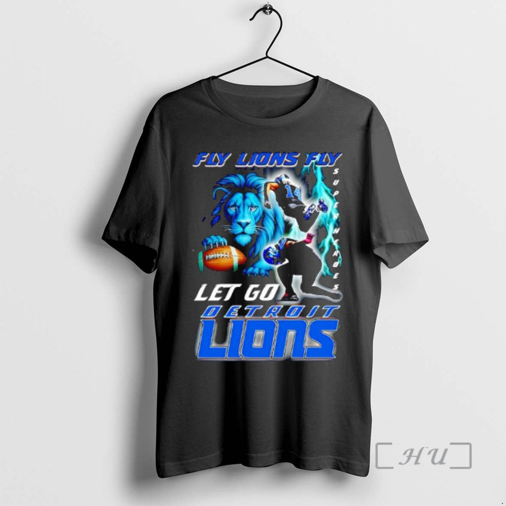 Officials Detroit Lions Fly Lions Fly Let Go Jahmyr Gibbs Amon Ra St T-Shirts, Hoodie, Sweatshirt - T-Shirt, Sweatshirt, Hoodie