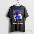 Officials Detroit Lions Super Heroes Stars Player Signature T-Shirts, Hoodie, Sweatshirt - T-Shirt, Sweatshirt, Hoodie