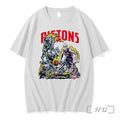 Officials Detroit Pistons Nba Skull Basketball Robot Horse Flames Graphic Unisex T-shirt, Sweatshirt, Hoodie, Long Sleeve Tee - T-Shirt, Sweatshirt, Hoodie