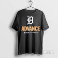 Officials Detroit Tigers Advance American League Division Series 2025 T Shirt Unisex T-shirt, Sweatshirt, Hoodie, Long Sleeve Tee - T-Shirt, Sweatshirt, Hoodie