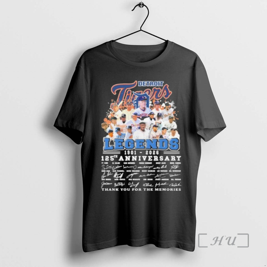 Officials Detroit Tigers Legends Team 125th Anniversary 1901 2026 T-Shirts, Hoodie, Sweatshirt - T-Shirt, Sweatshirt, Hoodie