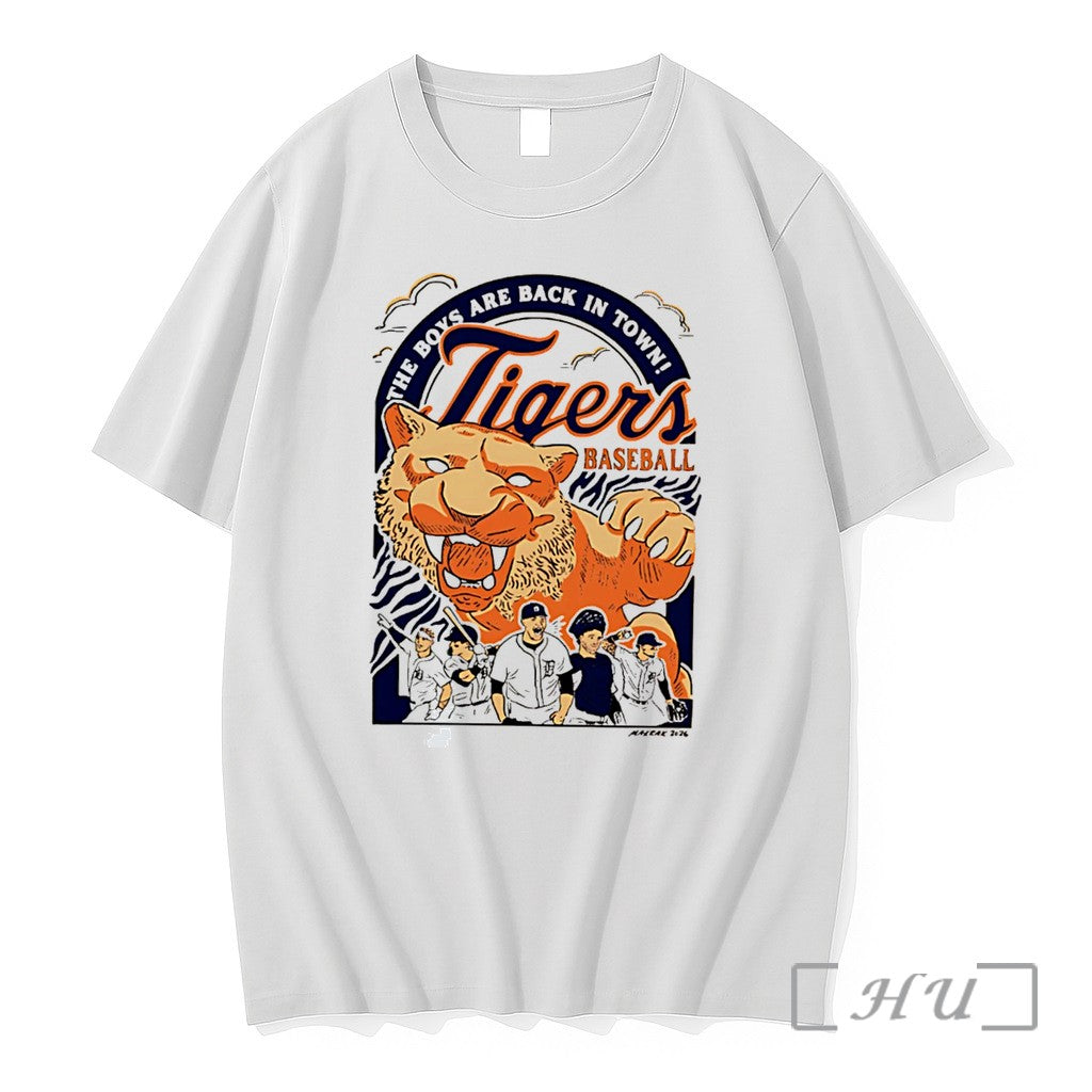 Officials Detroit Tigers Baseball They Boys Are Back In Town Tee Premium T Shirts Sweater Unisex T-shirt, Sweatshirt, Hoodie, Long Sleeve Tee - T-Shirt, Sweatshirt, Hoodie