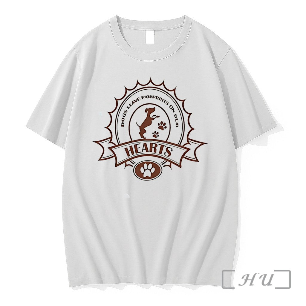 Officials Dogs Leave Pawprints On Out Hearts Simple Graphic Tee Unisex T-shirt, Sweatshirt, Hoodie, Long Sleeve Tee - T-Shirt, Sweatshirt, Hoodie