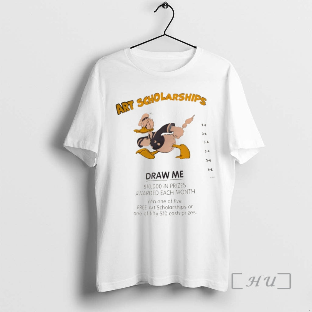 Officials Donald Duck Art Scholarships Draw Me Prizes Awarded Each Month One T-Shirts, Hoodie, Sweatshirt - T-Shirt, Sweatshirt, Hoodie