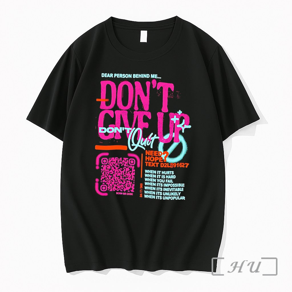 Officials Dont Give Up Quit Need Hope Text Tee Unisex T-shirt, Sweatshirt, Hoodie, Long Sleeve Tee - T-Shirt, Sweatshirt, Hoodie